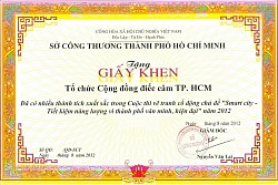 ĐOÀN MỸ THUẬT TPHCM ĐÃ ĐẠT ĐƯỢC SỞ CÔNG THƯƠNG TPHCM TRAO.